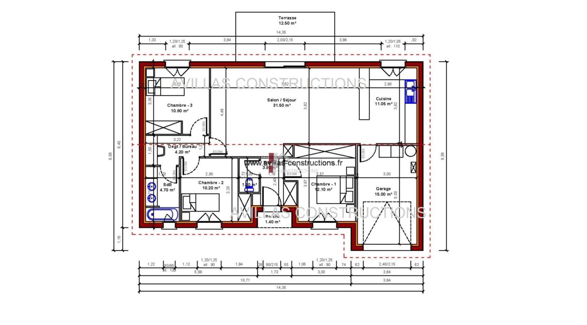 plan maisons avillas constructions 52102