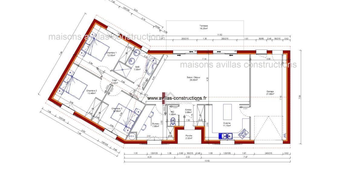 plan maisons avillas constructions 52116